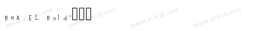 BeA EL Bold字体转换